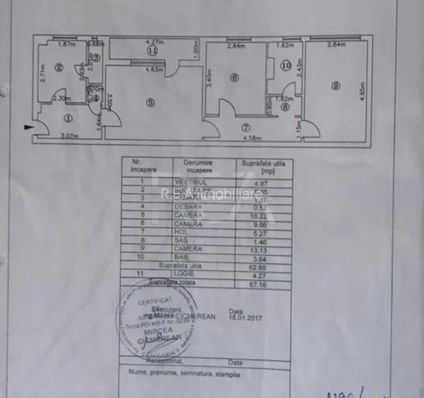 3 camere decomandat 67mp Brancoveanu - Turnu Magurele, renovat, 10 min metrou, b - 10