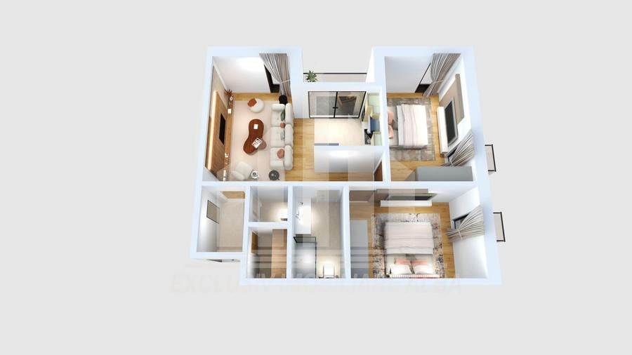 Apartament 3 camere | 62 mp | Etaj 1 | Bloc Nou 2026 | Cetate