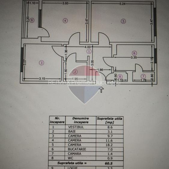 Apartament în zona Brancoveanu, 3 camere , Parter/4, zona verde - 10