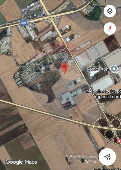 Teren intravilan 20,000mp Popesti-Leordeni intre centura Buc si A0