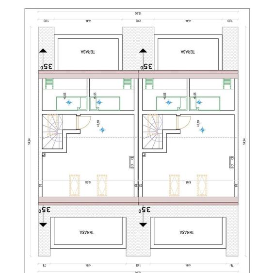 Braytim-Mures | Case insiruite | P+1E | 4 camere | 4 Bai | Garaj