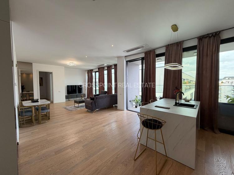 Penthouse premium de închiriat | WIN Herăstrău | 4 camere | Terasă de 50 mp