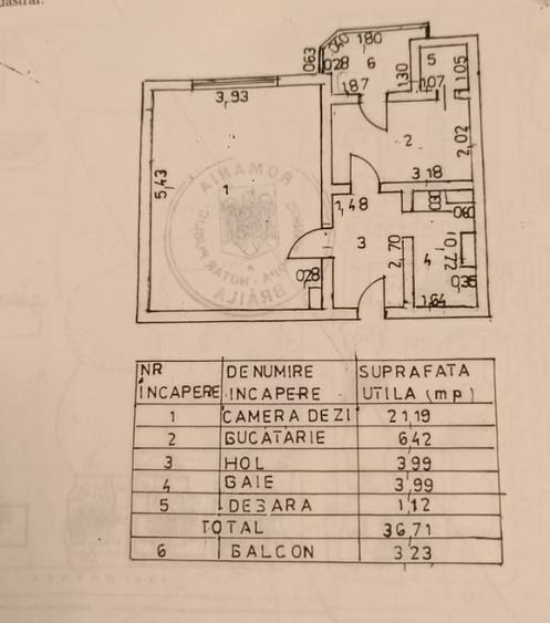 - Apartament 1 camera, zona Calarasi 4, etaj 2.