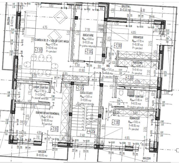Apartament 4 camere, 127 mp, Terasa 36 mp, Dressing, Manastur