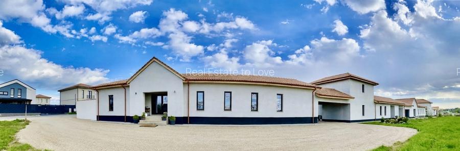 Vilă noua mediteraneană, cartier cu ponton la lac, peninsula Balotesti - 3