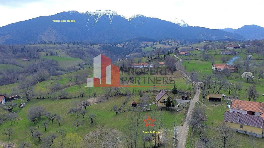 TEREN 2.495 MP | BRAN – SOHODOL | VEDERE PANORAMICĂ SPRE BUCEGI