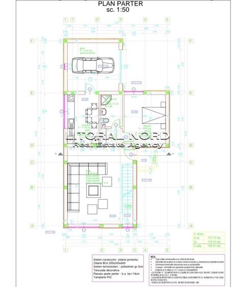 Crucea, teren 1.000mp,front stradal 20ml,cu fundatie P+M, proiect si autorizatie