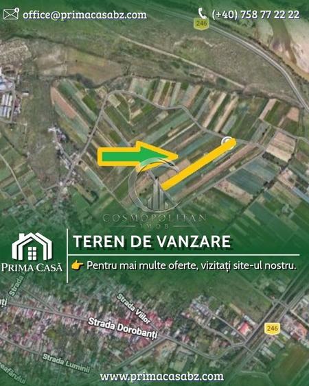 Teren intravilan zona Dorobanti suprafata 4.400mp deschidere 18m