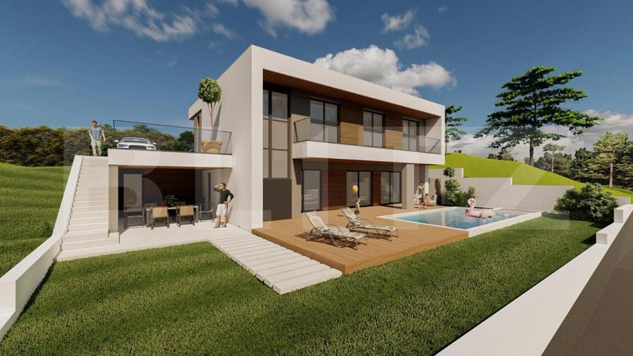 Casa moderna, 4 camere, 115 mp