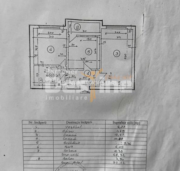 Sebastian-Dunavat | 2 camere | 53mp | et 4 | centrala | parcare | 110.000 euro - 8
