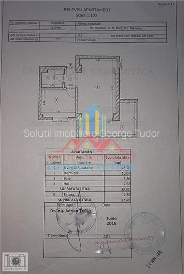 Ap. 2 camere, 53 mp de vanzare Chiajna, Str. Tineretului Nr 24, BL 5 - 21
