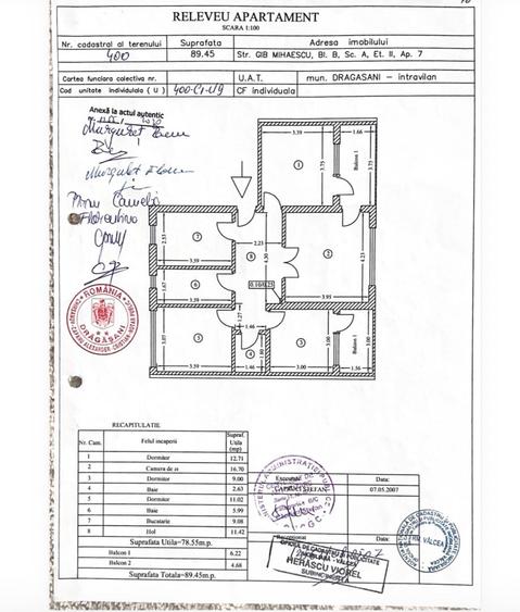 APARTAMENT 4 CAMERE | ULTRACENTRAL | 90 MP | 2 BOXE | PARCARE | DRĂGĂȘANI