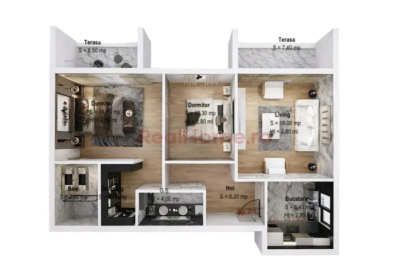 Apartament 3 camere | metrou 8 min | premium | nou | 77 mp utili - 2