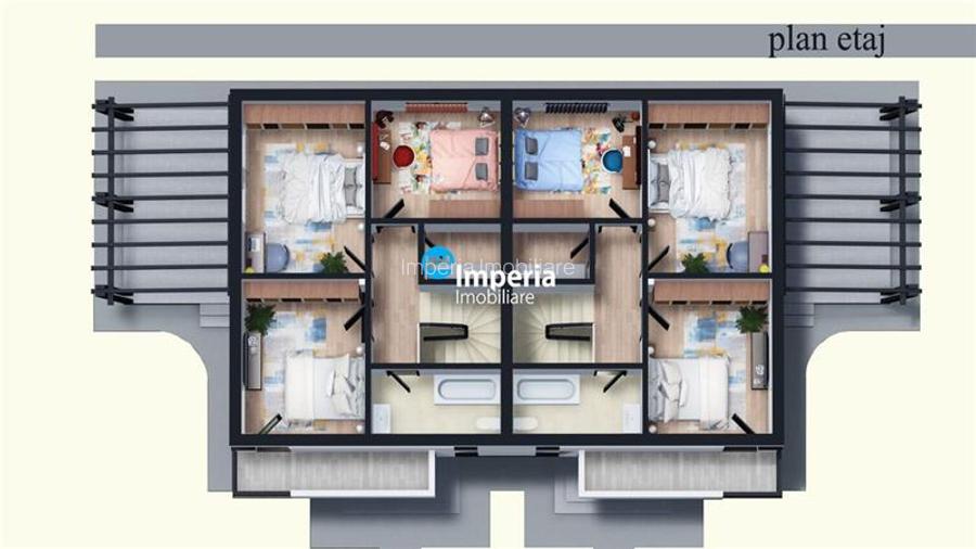 Duplex 4 cam, Coso Garaj , 2 min de centru Miroslava - 8
