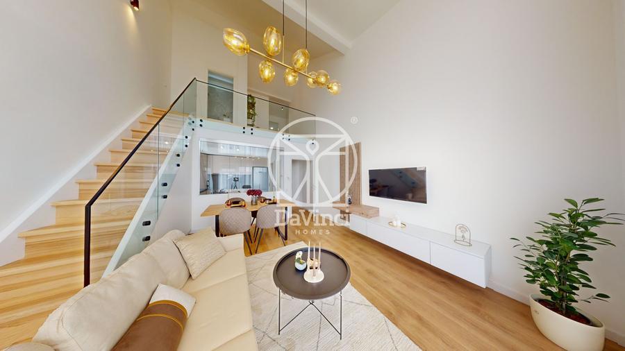 Direct dezv. -Penthouse 4 camere + terasa, mobilat complet, intabulat