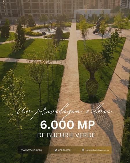 2 camere 54 mp | Bucătărie închisă | Parc privat