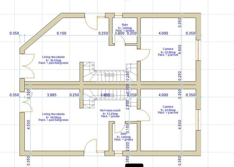 Duplex in constructie, 4camere 3 bai, 200mp teren, Teilor, Floresti - 3