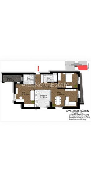 Apartamente 3camere imobil nou zona Straulesti-Jiului - 35