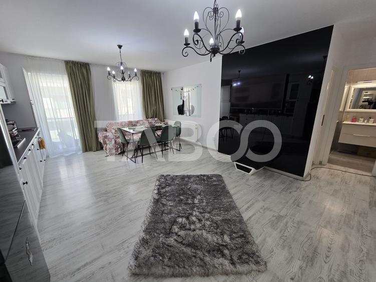 Apartament decomandat 3 camere 2 bai balcon lift City Residence Sibiu