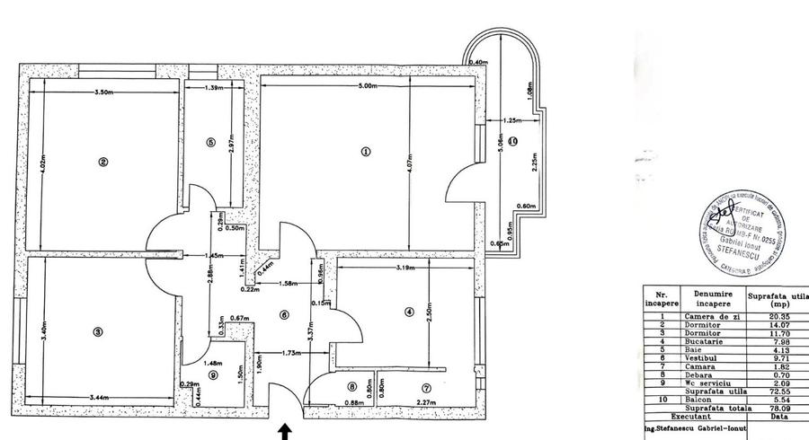 Unirii - Emil Botta - Apartament 3 camere decomandat
