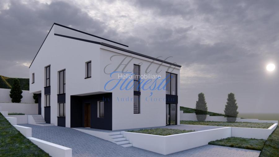 Casa tip duplex, 4 camere Semifinisat + 2 Parcari, 120mp |Dezmir| Cluj
