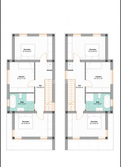 DIRECT DEZVOLTATOR, DESPARTIT PRIN C.T, 4 CAMERE - 11