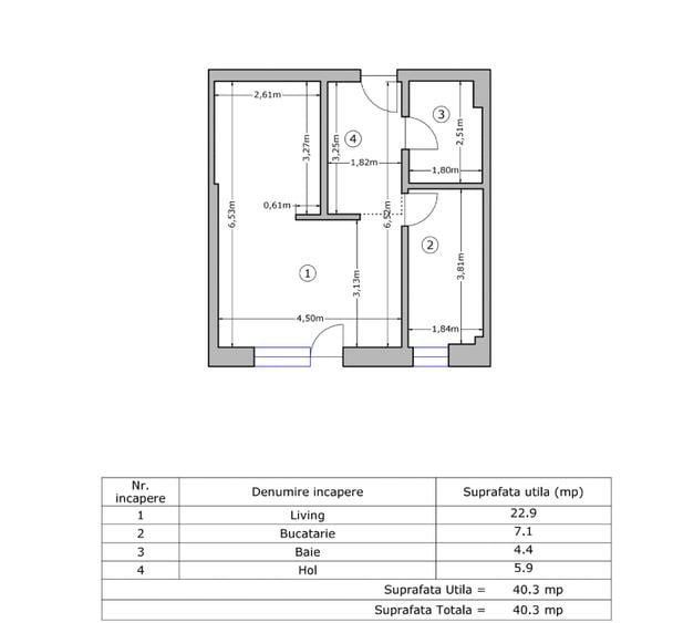 APARTAMENT TIP STUDIO 2 CAMERE MOBILIAT SI UTILAT CU GRADINA PROPRIE