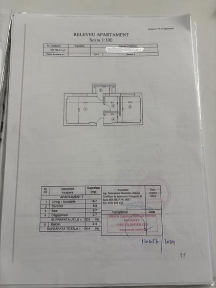 Vanzare studio dublu in bloc nou, zona Nicolae Grigorescu
