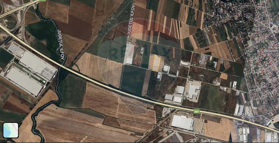 Teren Industrial 3ha/ Autostrada A2 Km 23/Dubla deschidere