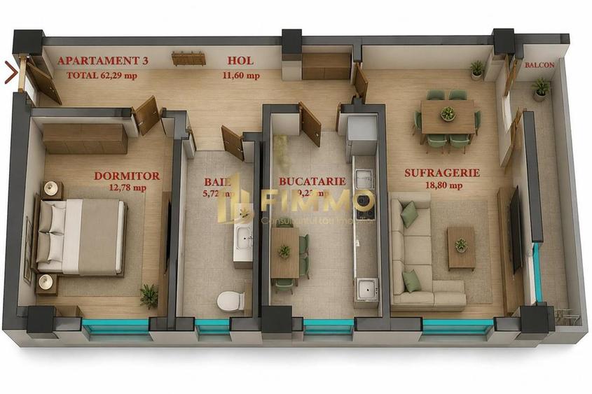 Apart 2 cam| Bloc nou| 68mp| Rate 3 ani| Burdujeni| ID:1779