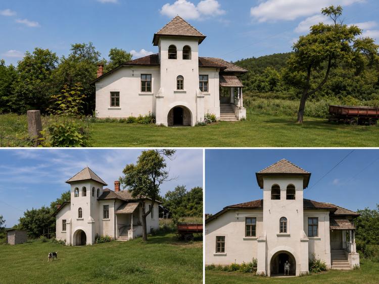 Conac boieresc cu viță de vie in Călinești