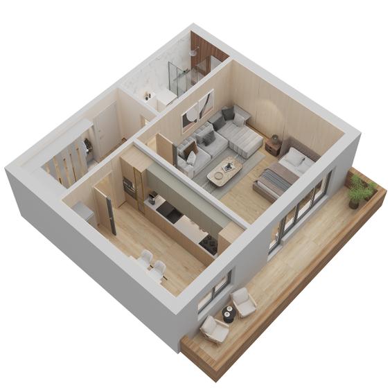 Randament excelent la Garsoniera 50.97mp locatie linistita zona Coresi