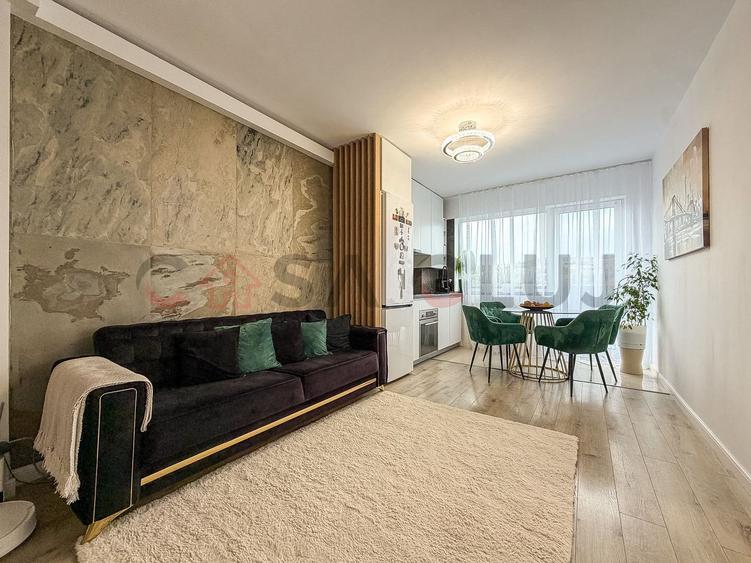 Apartament cu 2 dormitoare + living cu bucatarie open space