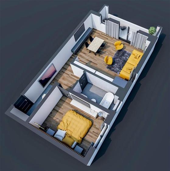 Tva inclus, 2 camere, 64mp, finalizat, Lidl Bucium