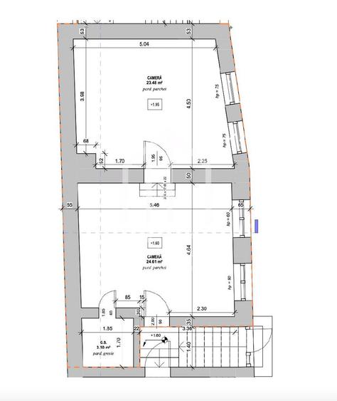 2 apartamente renovate, 100mp utili + gradina proprie (45mp) - Centru - 1