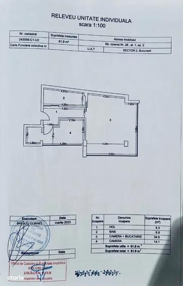 Dacia 2 Camere Nemobilat Bloc 2022 Icoanei