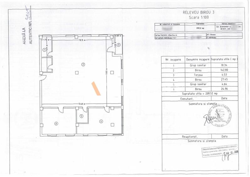 Spatiu birouri zona Vlahuta ITC