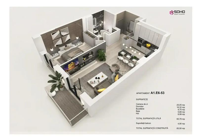 Apartament 2 camere