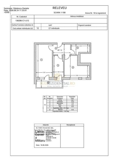 Apartament nou cu 2 camere, decomandat, aproape de metrou Berceni