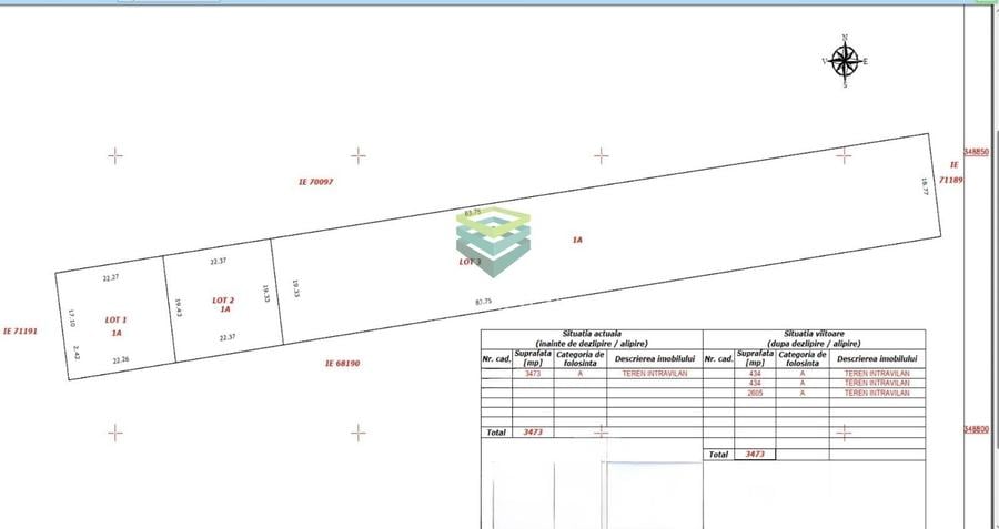 Teren Lotizat 432mp | Saftica | Balotesti