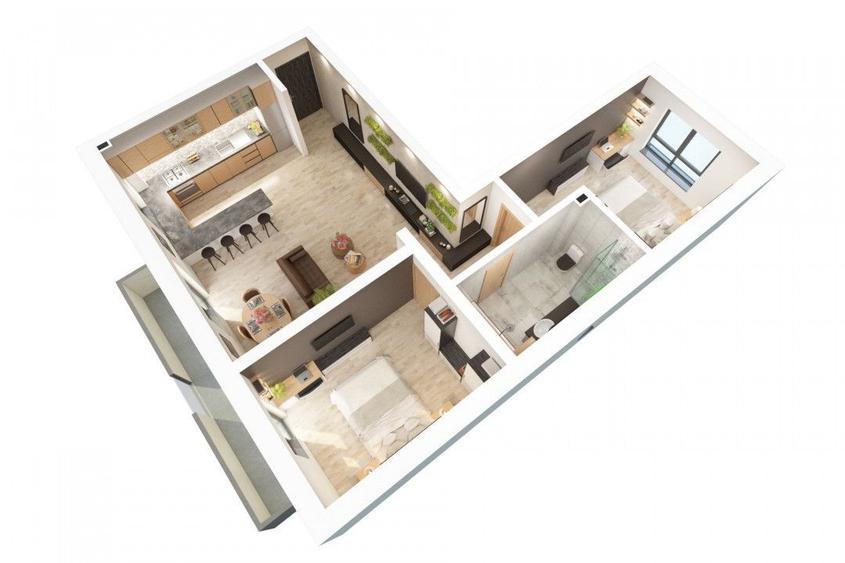 Apartament 3 camere, 2 bai + camara - Str. Doamna Stanca