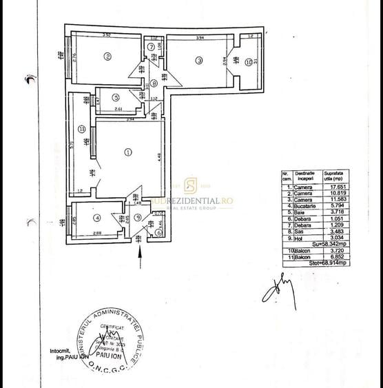 Apartament 3 camere semidecomandat, 2 balcoane, Bld Alexandru Obregia