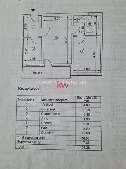 Apartament cu 2 camere in Podu Ros, langa Palas! - 2