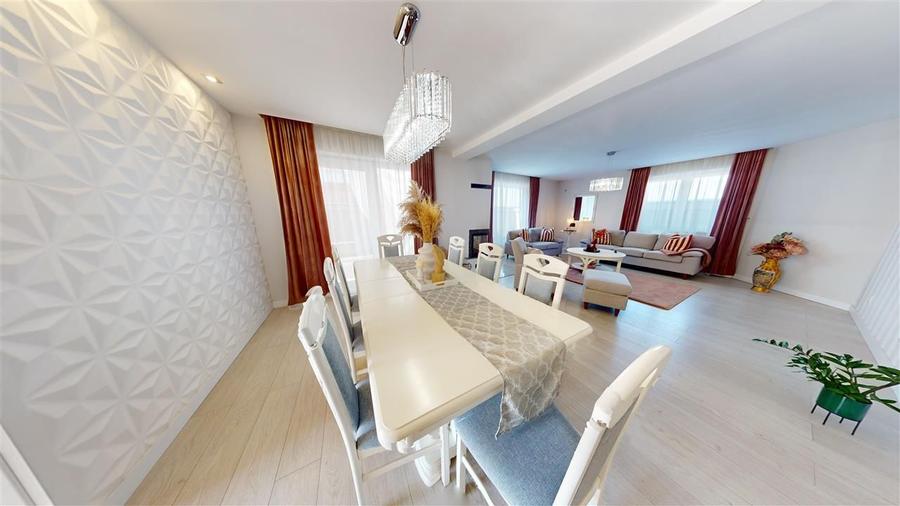 Casă premium, 500 mp teren, finisaje de lux, șemineu & garaj – Sibiu