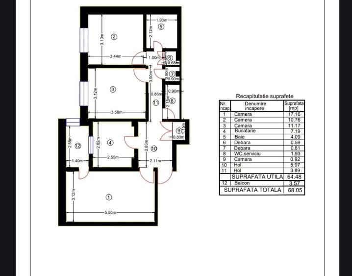 Ghencea Gheorghe Letea Apartament 3 camere