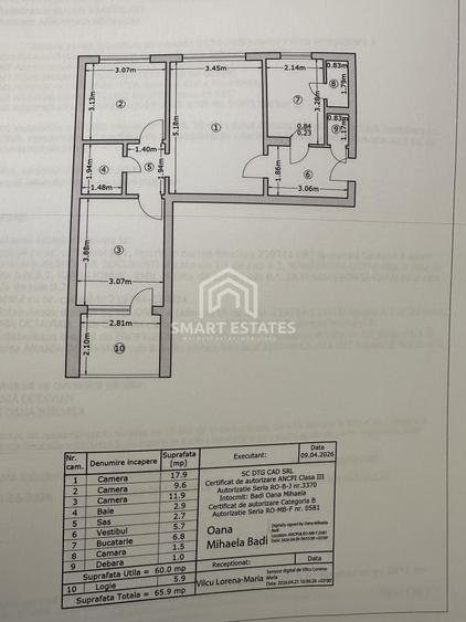 Apartament 3 camere- la 800m de metrou 1 Decembrie