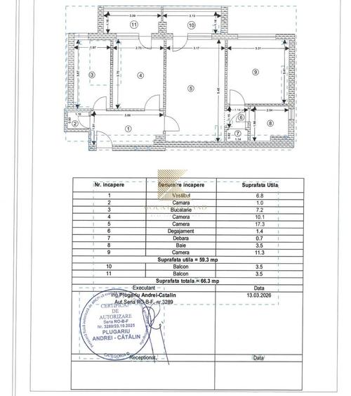 Apartament 3 camere, Bulevardul Victoriei 4, Etaj 7, Parcare subterana