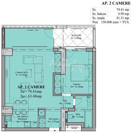 2 camere - Sebastian - Predare in 2027 - 2