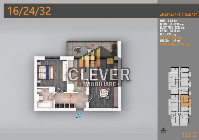 Apartament 2 Camere, Comision 0%, Pallady | metrou Teclu