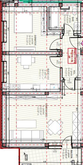 Apartament 2 camere 55 mp etaj 2 cu balcon si pod zona Selimbar SIBIU
